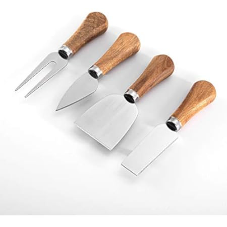 YXChome 4 Cheese Knives Set-Mini Knife, Butter Knife & Fork | Amazon (US)