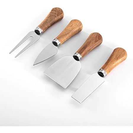 YXChome 4 Cheese Knives Set-Mini Knife, Butter Knife & Fork | Amazon (US)
