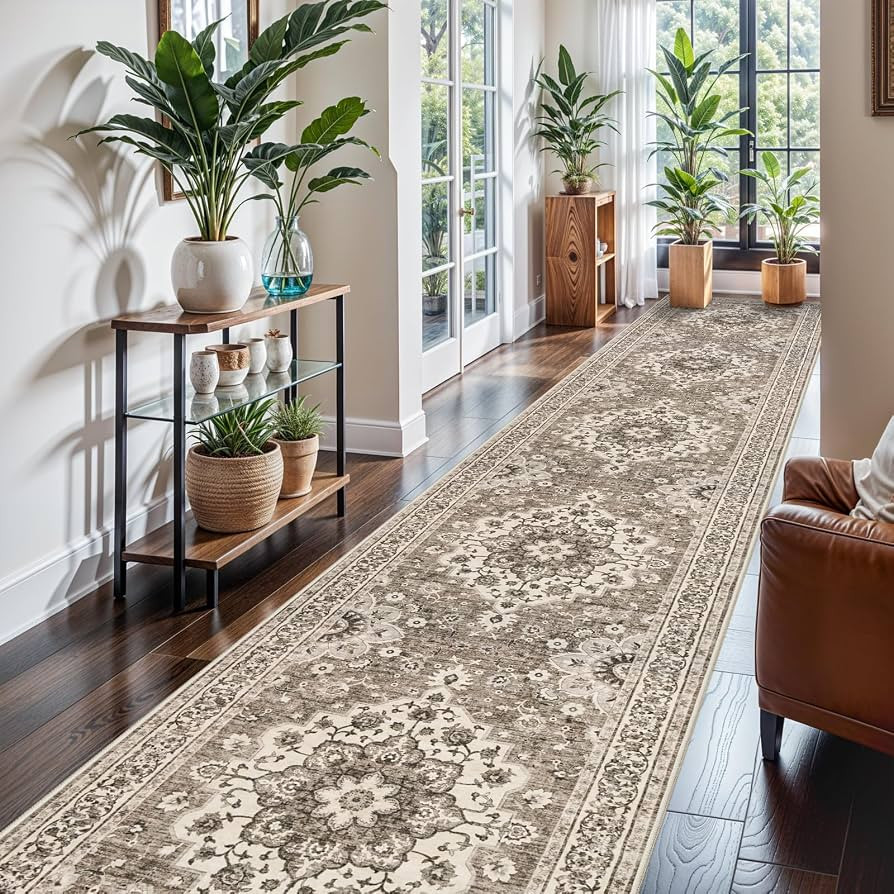 Washable Oriental Hallway Runner Rug - 3x16 Rugs for Living Room Soft Carpet for Bedroom Kitchen ... | Amazon (US)