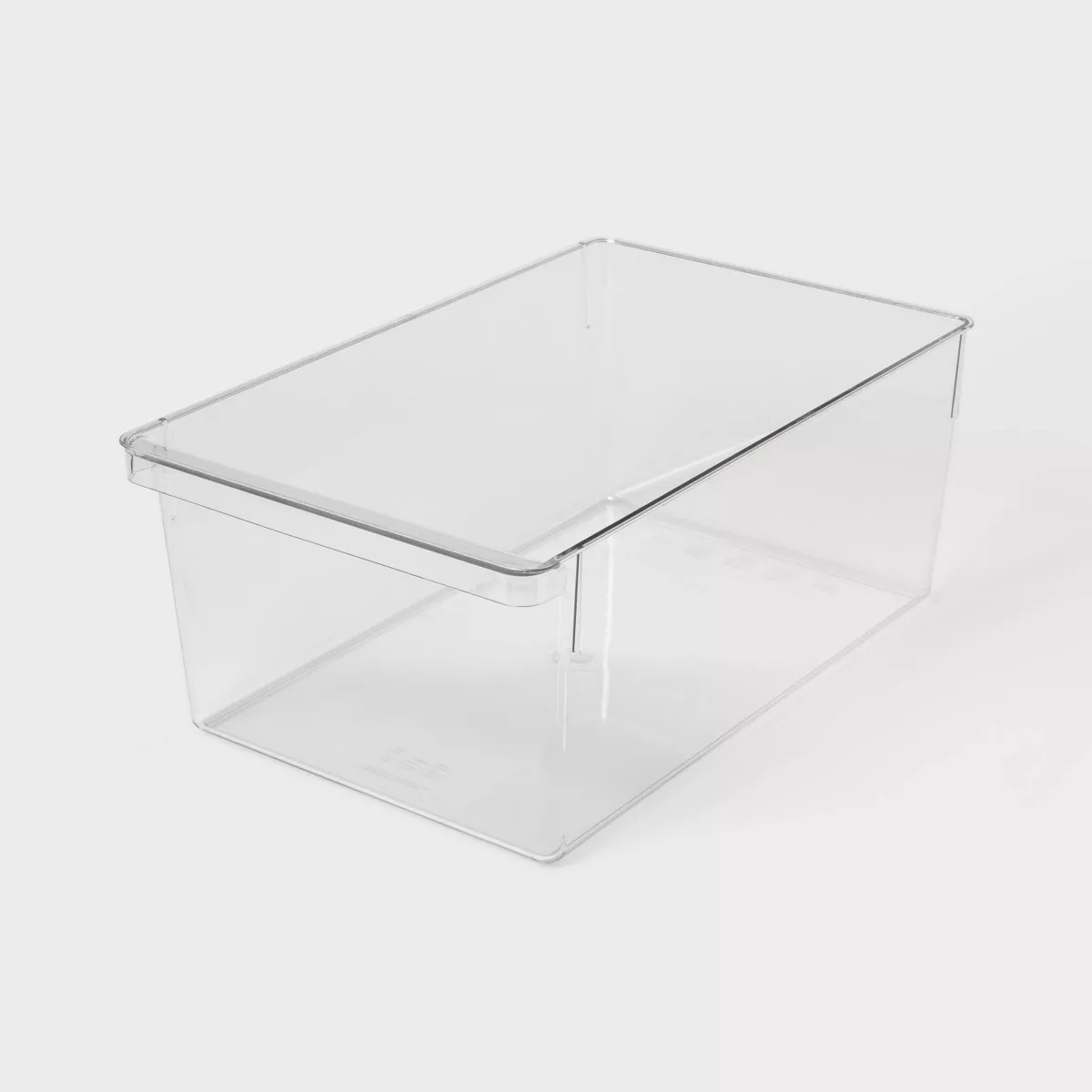 Large Wide Fridge and Pantry Organizer Bin - Brightroom™: Clear BPA-Free Freezer-Safe Storage, ... | Target