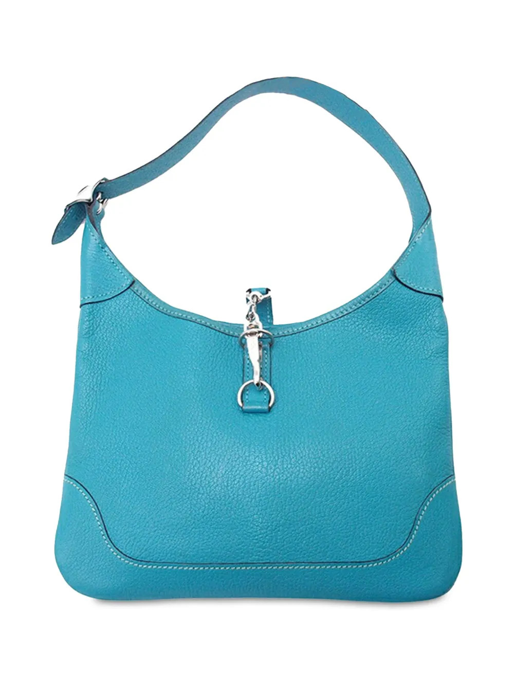 Hermès Pre-Owned 2004 Chevre Mysore Trim 24 Shoulder Bag | Blue | FARFETCH | Farfetch Global