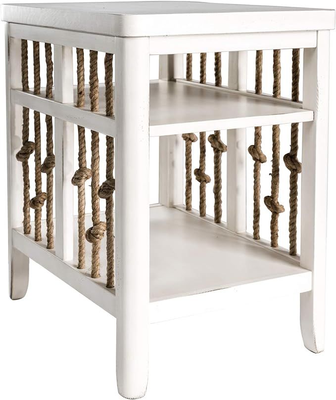 Liberty Furniture Industries Dockside II Chair Side Table, W18 x D24 x H26, White | Amazon (US)