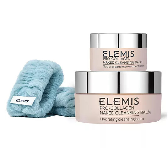 ELEMIS Pro-Collagen Cleansing Balm Home & Away Set | QVC