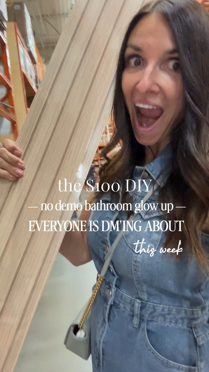 Still can’t believe how much these slat panels changed the entire space without a full demo. One of those upgrades that instantly makes a bathroom feel custom, elevated, and way more expensive than it was.

designer look · smarter spend ✨

#LTKHome #LTKSaleAlert
