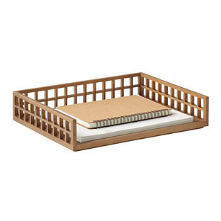The Container Store&reg; Shoji Bamboo Letter Tray Brown | The Container Store