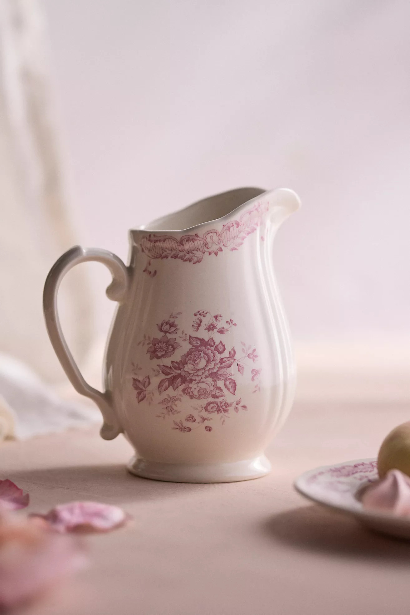 Pink Floral Pitcher | Anthropologie (US)