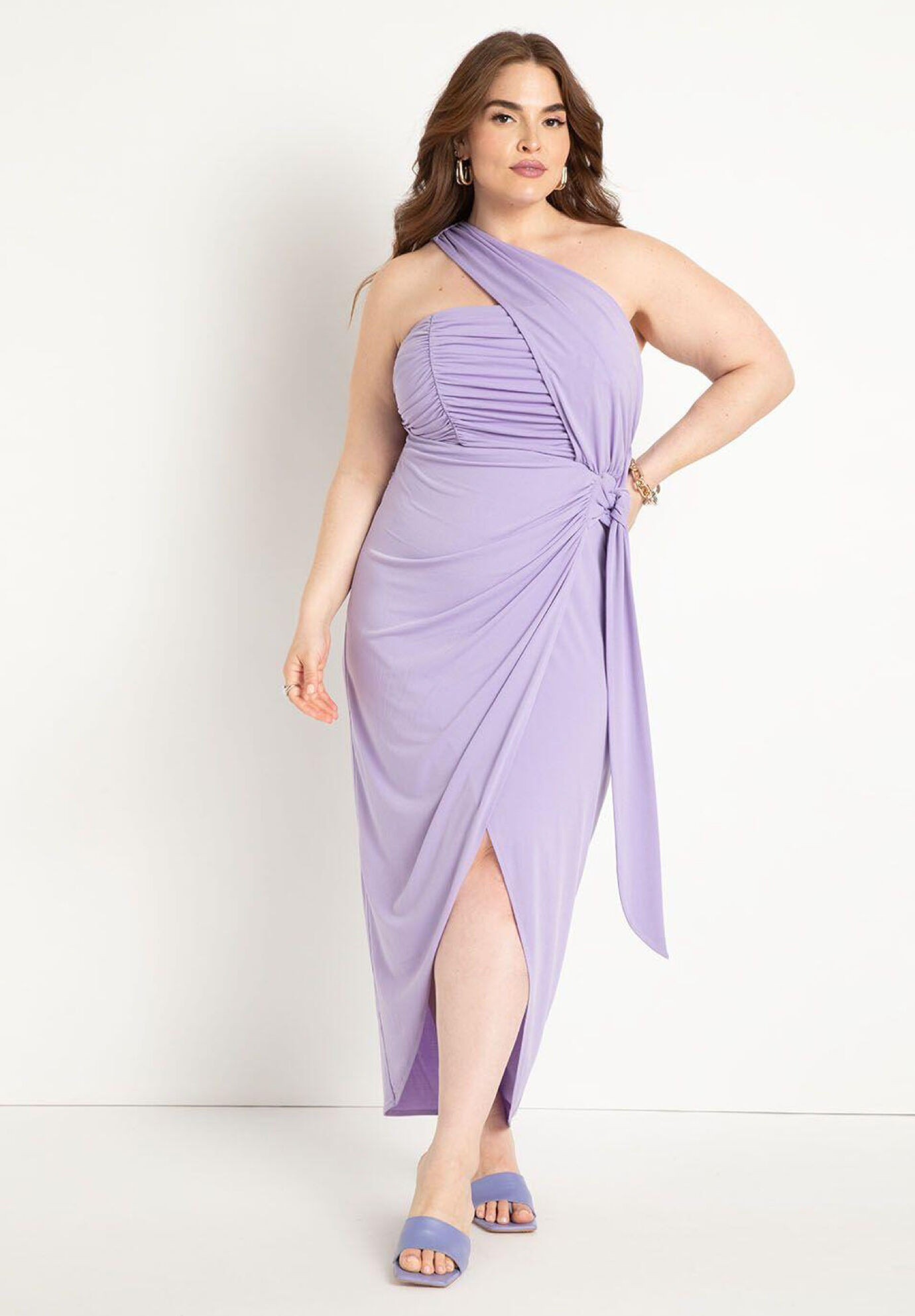 Shirred Wrap Dress | Eloquii
