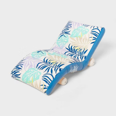 Chaise Lounge Solid Water Floats and Inflatables Pool Launger - Sun Squad™ New Palm | Target