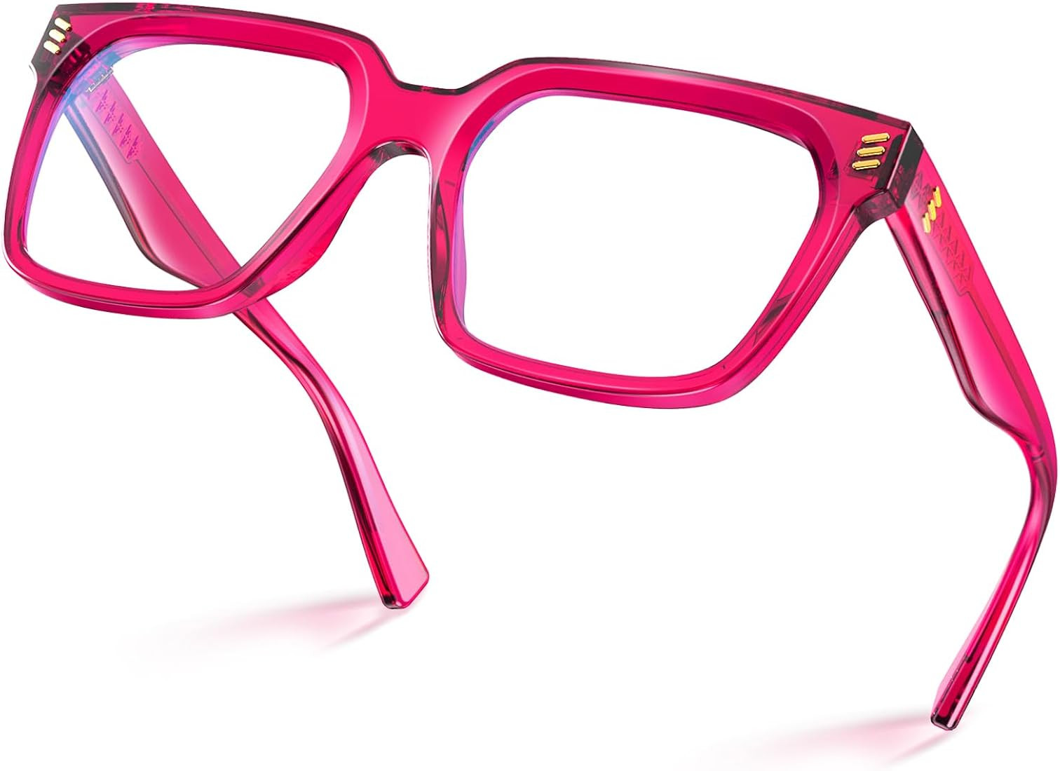 VISOONE Rectangle TR90 Blue Light Blocking Glasses Computer Glasses with Preppy Look for Women an... | Amazon (US)