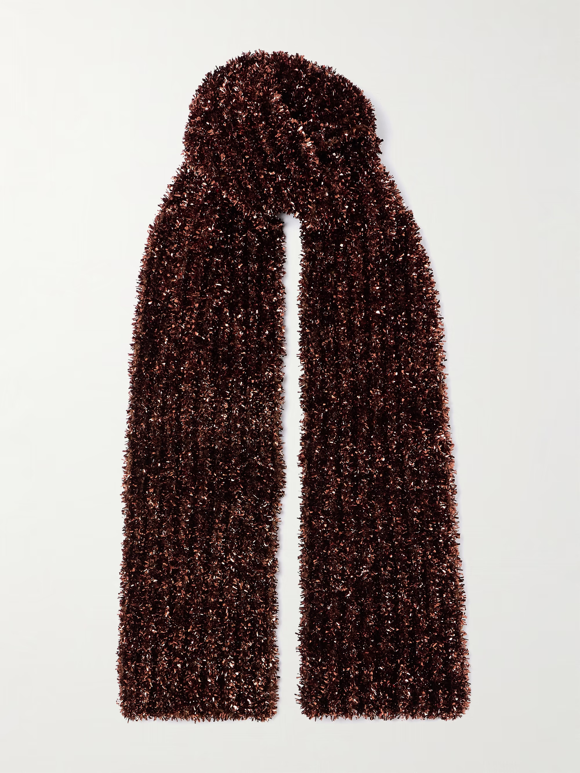 Metallic knitted scarf | NET-A-PORTER (US)