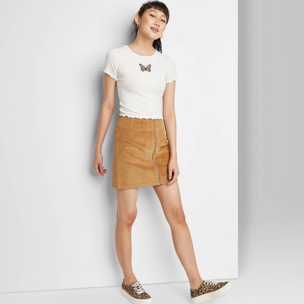 Women's Zip Front Mini Skirt - Wild Fable™ | Target