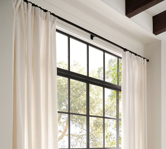 Antique Bronze Curtain Rod & Wall Bracket | Pottery Barn (US)