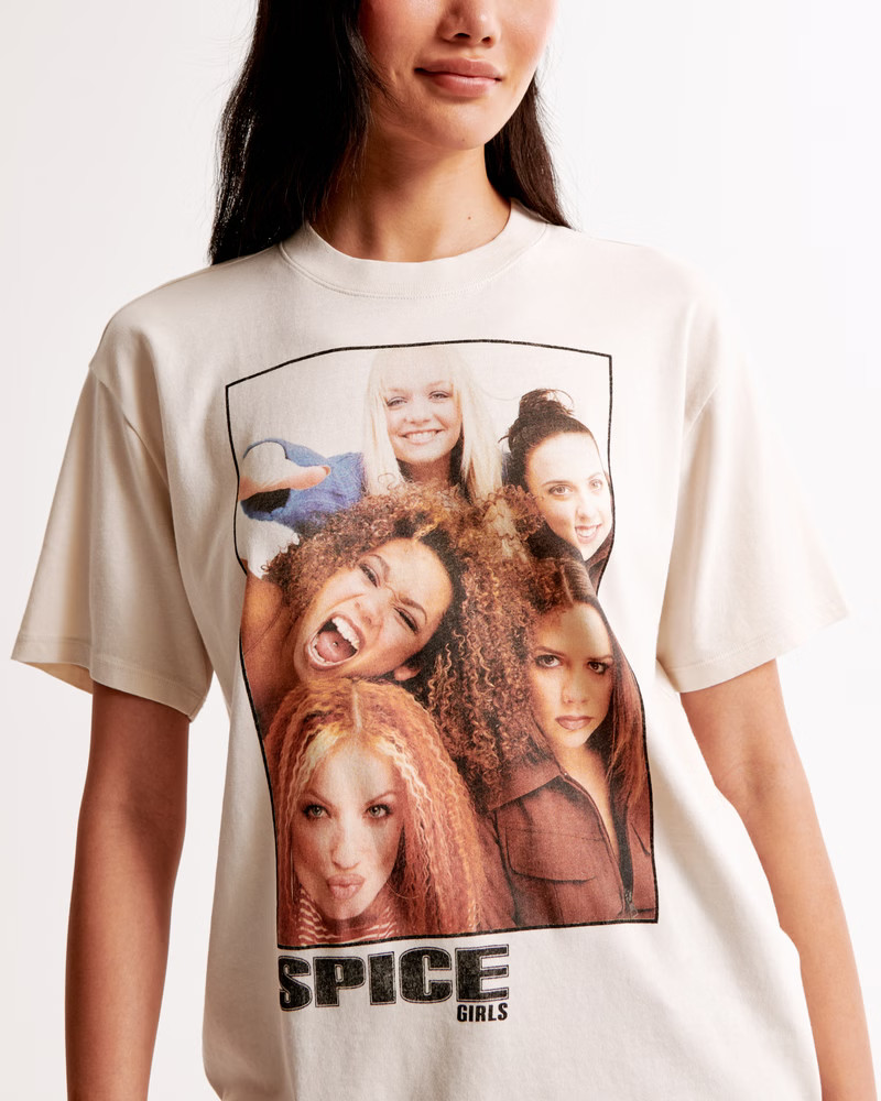 Women's Oversized Spice Girls Graphic Tee | Women's New Arrivals | Abercrombie.com | Abercrombie & Fitch (US)