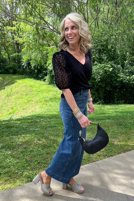 So much to love and so many discount codes 
Gibsonlook LISA10
Spanx LISAXSPANX 
Marmi COAST10

Wide leg crop jeans are my favorite silhouette (wearing small) 
Blouse XS 

#LTKover40 #LTKfindsunder100 #LTKstyletip