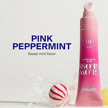 Amazon.com: Supergoop! Glow Gloss SPF 40 Lip Balm, Pink Peppermint (Sweet Mint Flavor, Sheer Cand... | Amazon (US)