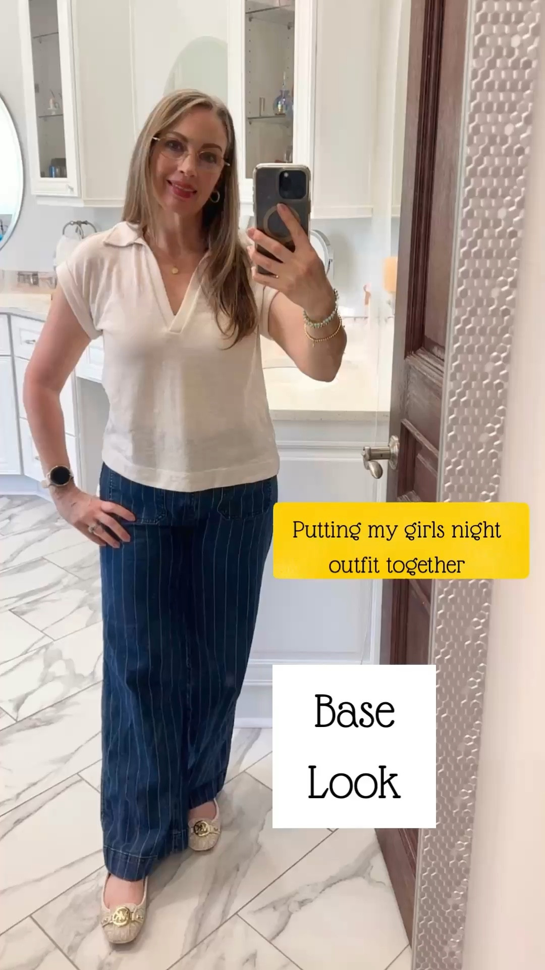 ￼ I’m excited to meet up with the girls for happy hour at a lovely outdoor restaurant by the water. Since our dress code was casual, I went with something comfortable and stylish. I'll definitely bring a jacket for the cooler evening air that's expected later. I’m so happy I brought this one—it's timelessly chic and really ties the whole look together!

#LTKOver40 #LTKSaleAlert #LTKdayinmylife
