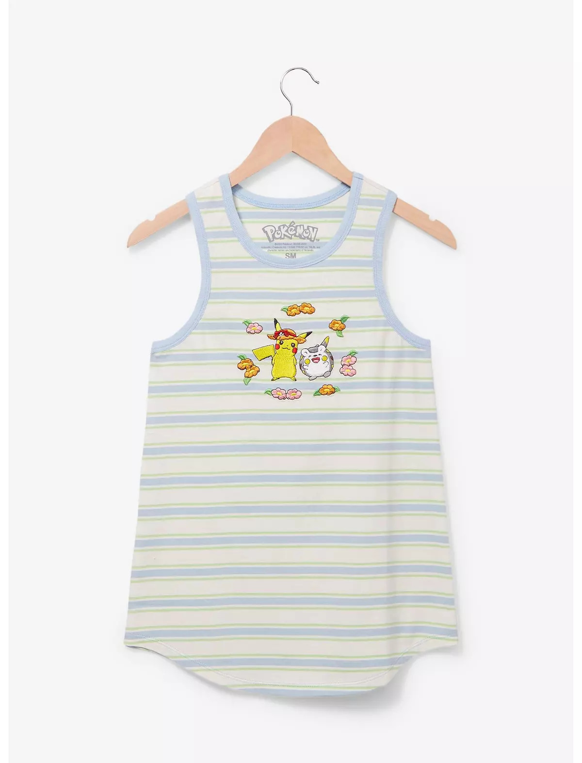 Pokémon Pikachu & Togedemaru Floral Striped Women's Tank Top - BoxLunch Exclusive | BoxLunch