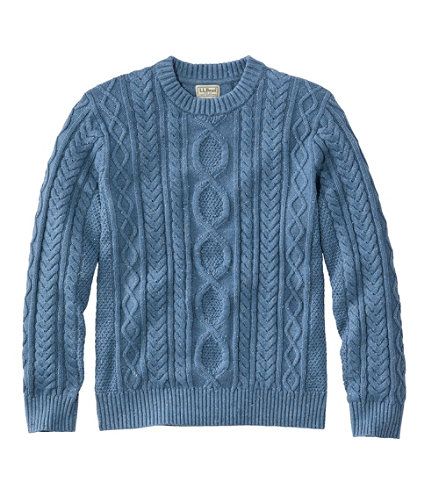 Men's Bean's Heritage Soft Cotton Fisherman Sweater, Crewneck | L.L. Bean
