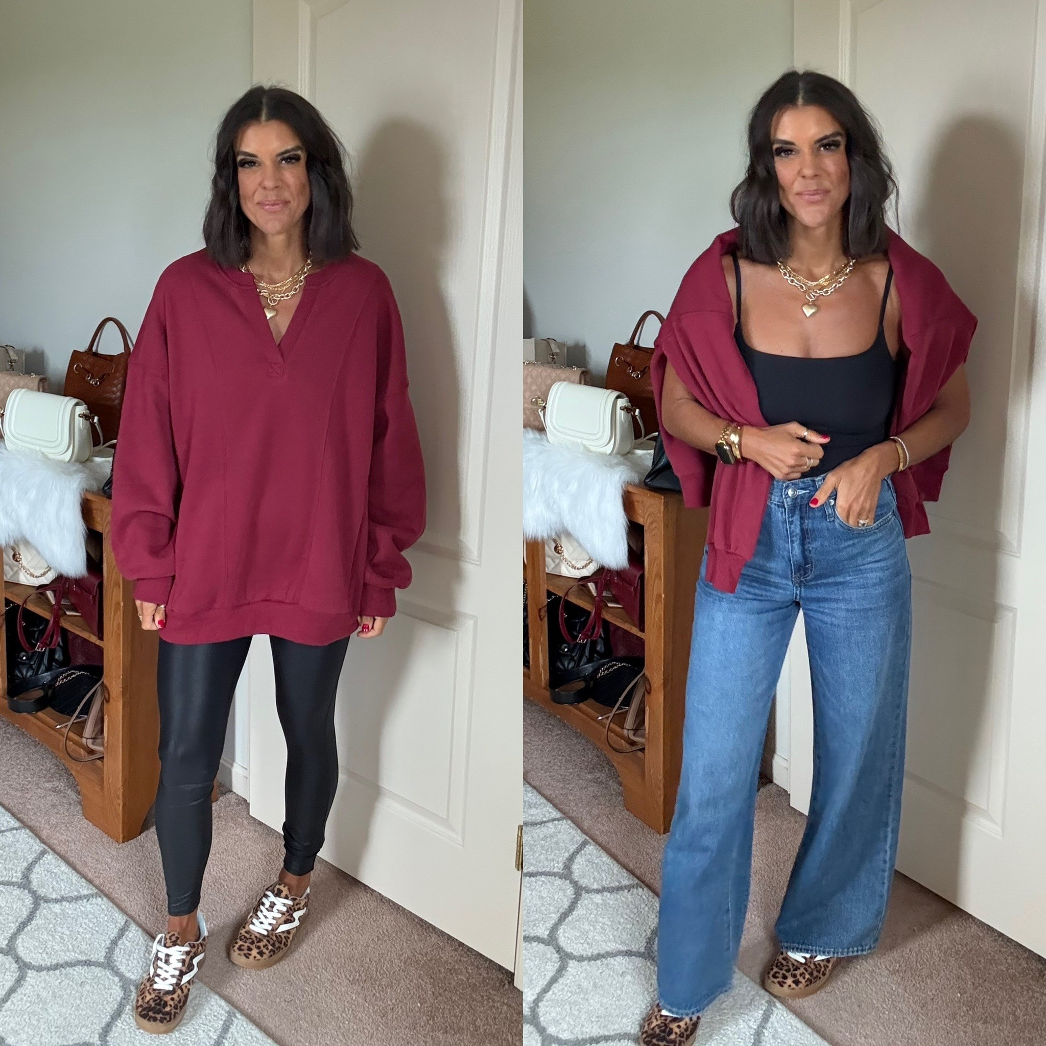 Size small in sweatshirt size xs in tank size 26 in jean 

#LTKSeasonal #LTKFindsUnder100