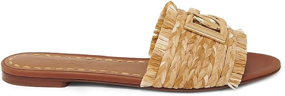 Amazon.com: Dolce&Gabbana, Logo Woven Sandals, 40 (10), Legno Natural : Amazon Luxury | Amazon (US)