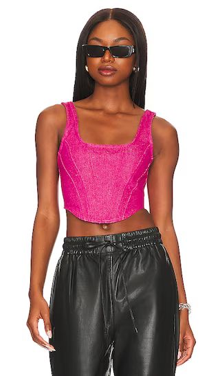Mika Corset Top in Hot Pink | Revolve Clothing (Global)
