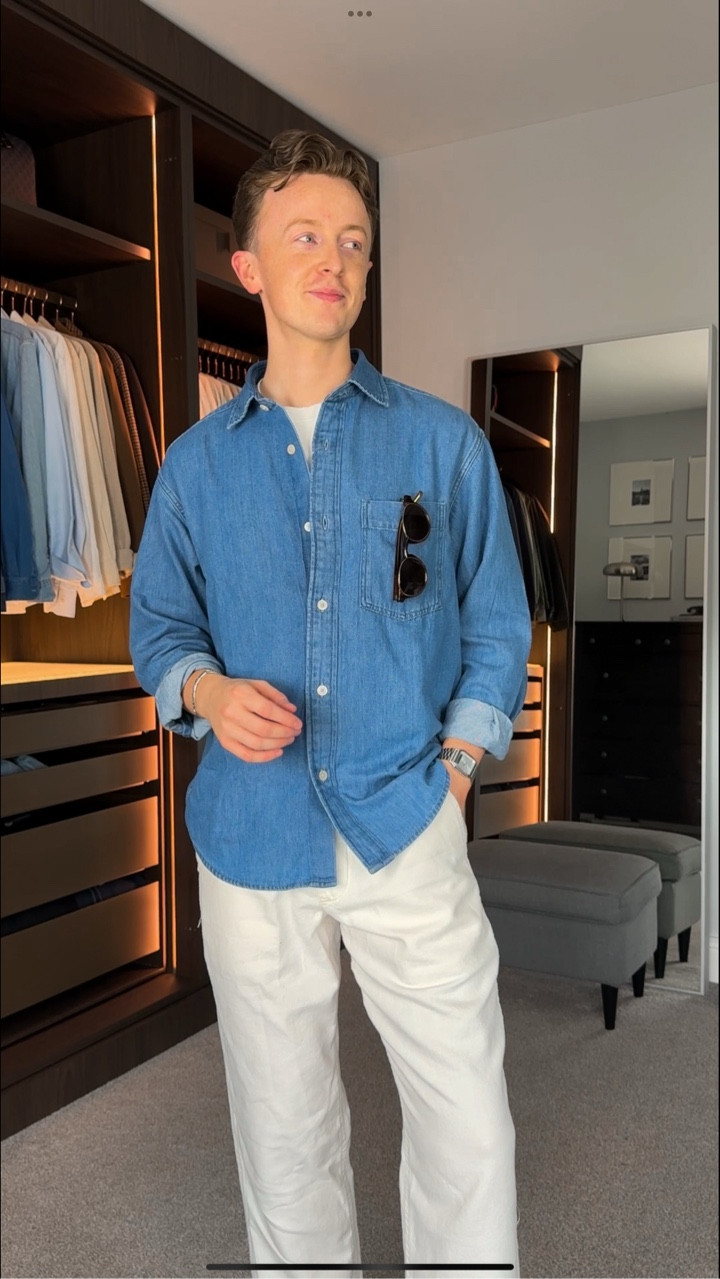 One of my favourite pieces to style in any season is a denim shirt, 
Here’s how I’m styling it for summer ☀️

#uniqlo #menswear #styletip #irishfashion #ukfashion #ootdmen #grwm