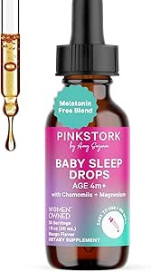 Pink Stork Baby Sleep Drops, Naturally Support Sleep Without Melatonin for Infants, Toddlers, and... | Amazon (US)