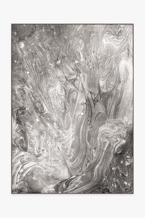 Cosmic Marble Grey Rug | Ruggable