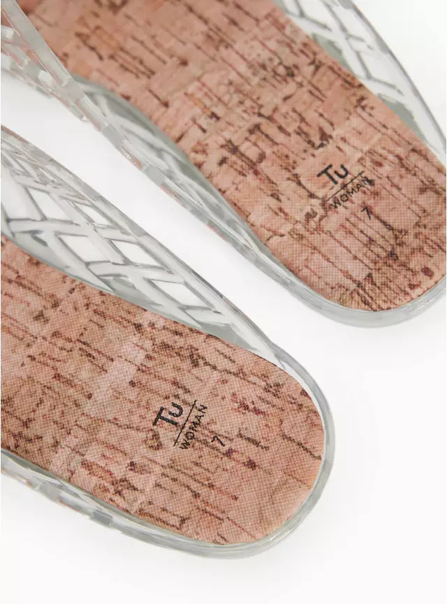 Buy White Jelly Mule Sandals 4 | Sandals | Tu | Tu Clothing