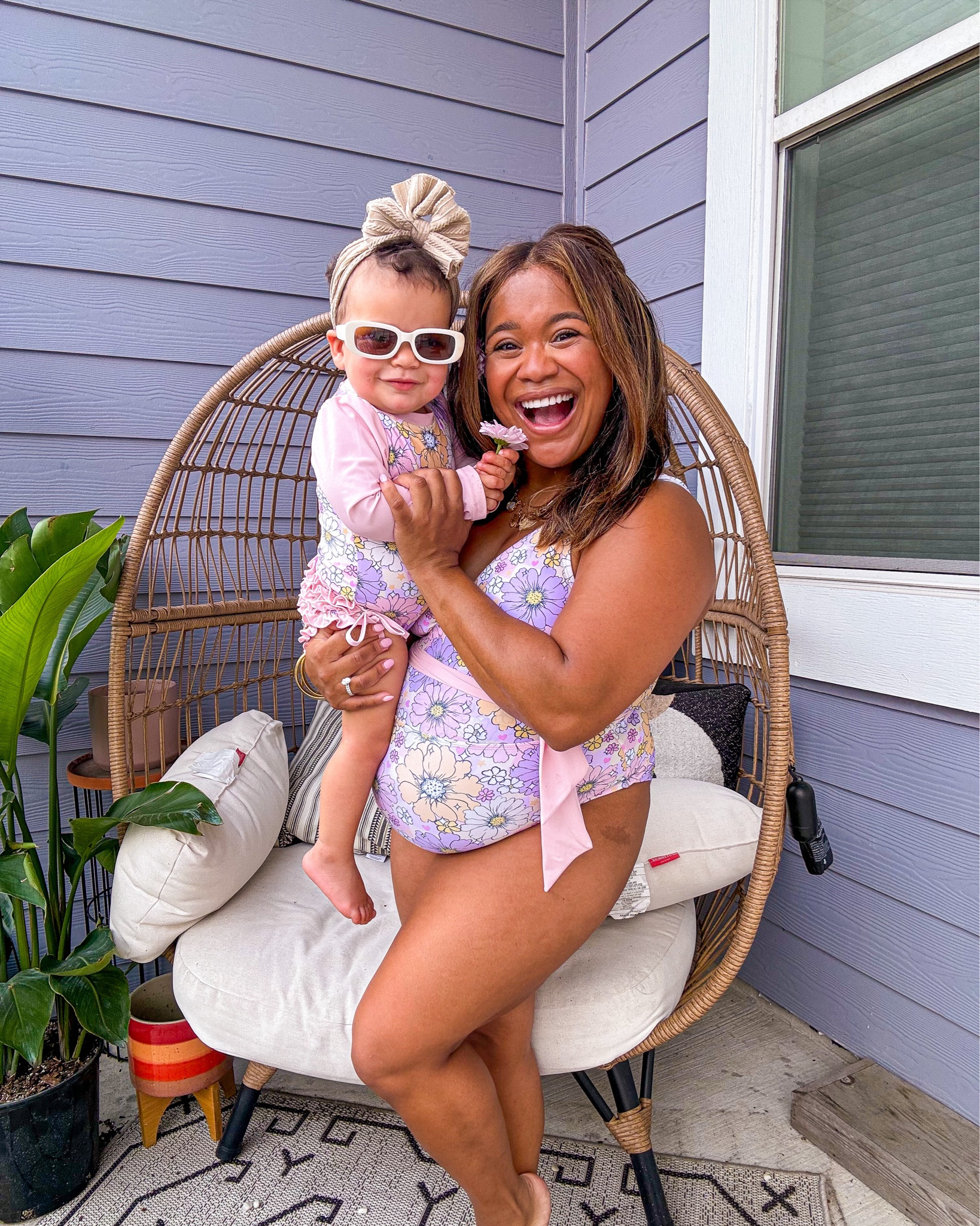 MOM & ME MATCHING SWIM: suit runs true to size for both mom & baby! Wearing a large for the bump! Code: JORDYNR works for 20% off sitewide until May 30th

Suit also comes in a two piece option for mom & baby
