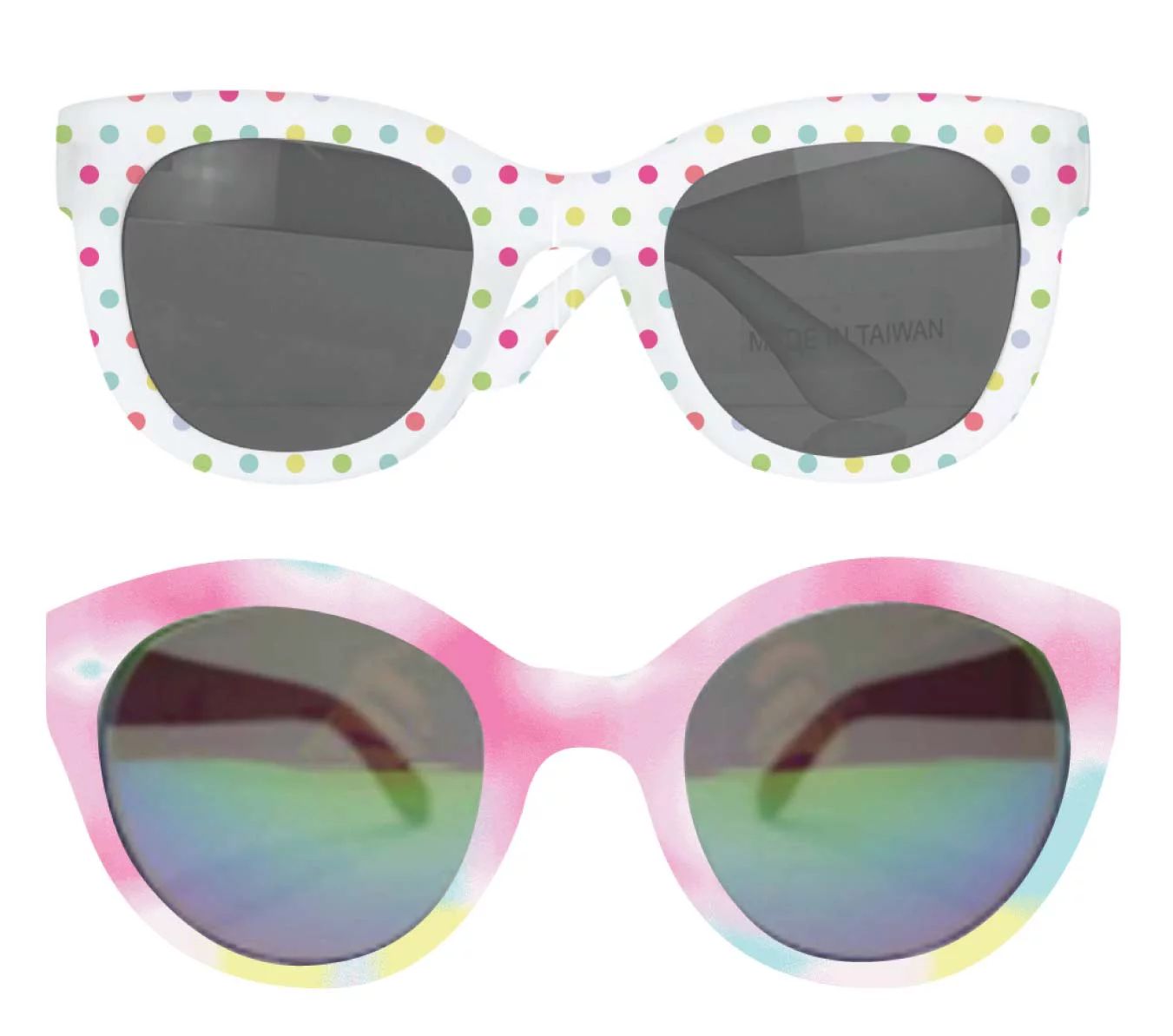 Justice Girls' Plastic Frame Multi-Colored Sunglasses Set, 2-Pack - Walmart.com | Walmart (US)