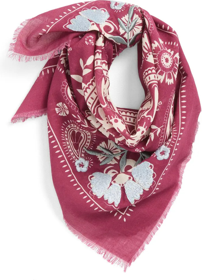 Treasure & Bond Floral Embroidered Bandana | Nordstrom | Nordstrom