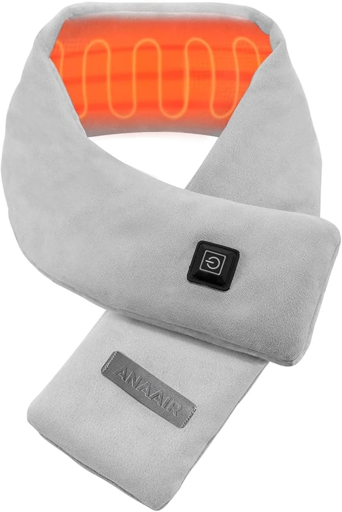 Neck Heating Pad, Electric Heated Scarf with 5000mAh Power Bank, Cordless Neck Warmer for Pain Re... | Amazon (US)