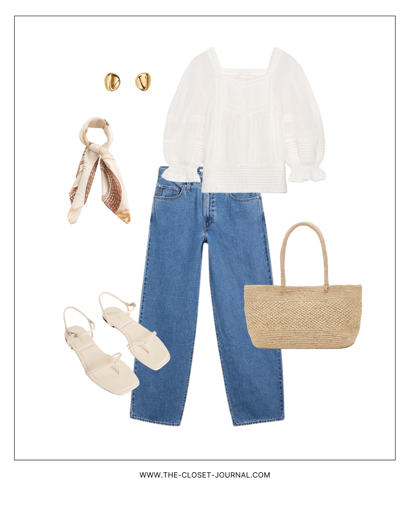 Simple summer outfit with my fave baggy denim