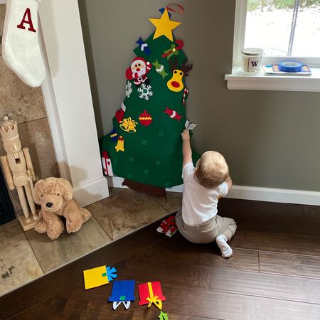 Baby and toddler play felt Christmas tree, Christmas toy, felt tree, baby’s Christmas tree, holiday decor, gift guide, gifts for toddler, gifts for baby, amazon gifts, amazon, Christmas decor 

#LTKGiftGuide #LTKbaby #LTKHoliday