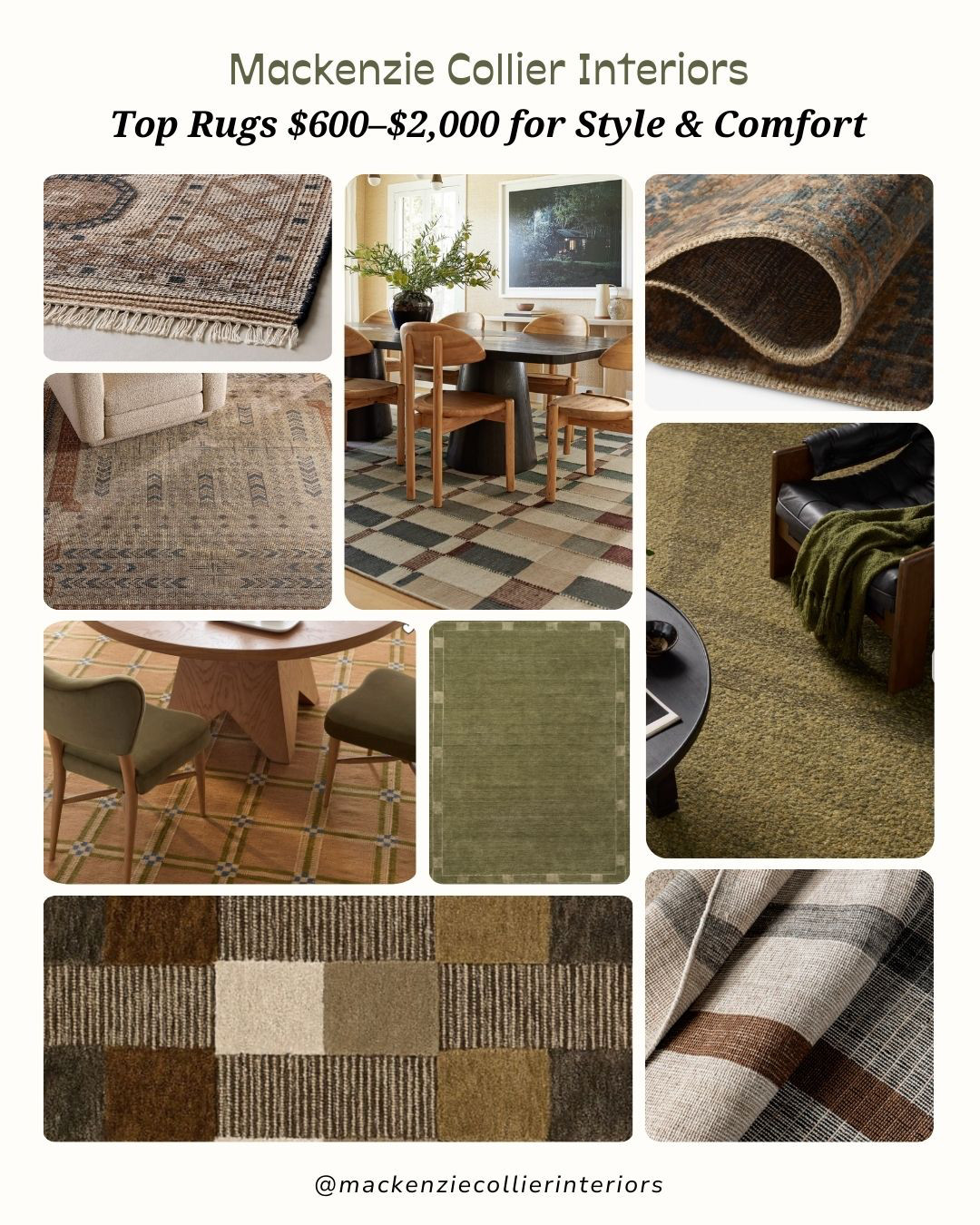 This is the sweet spot—rugs that balance comfort, quality, and design. These mid-range area rugs ($600–$2,000) offer richer textures, better materials, and patterns that hold up beautifully over time. Ideal for living spaces, dining rooms, and anywhere you want warmth underfoot without sacrificing style. These are the rugs we reach for when a room needs depth and longevity. 

 

#LTKSeasonal #LTKHome