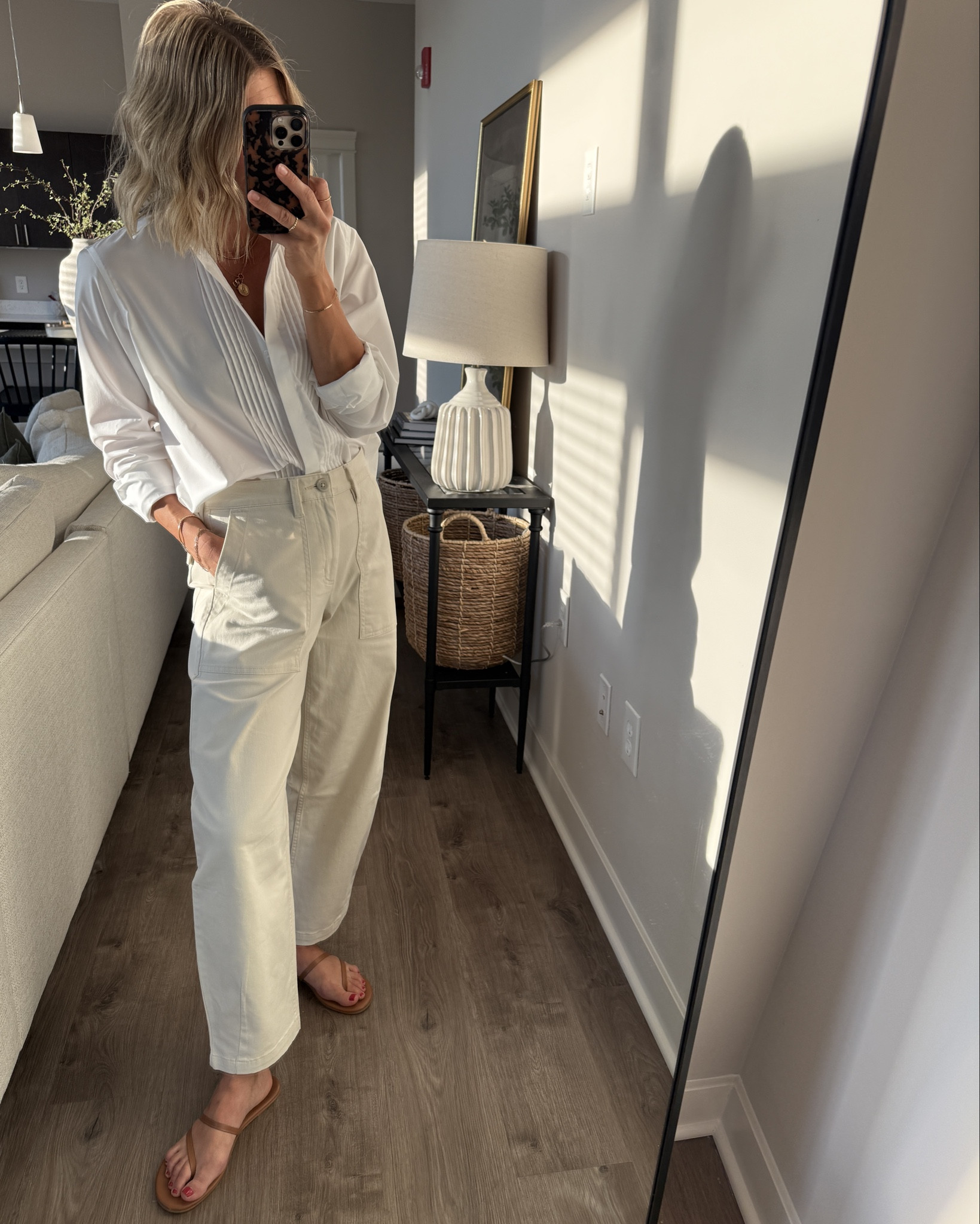 Lands’ End No Iron Boxy Shirt (wearing tts small, 2/regular pants)

@landsend #landsendpartner #mylandsend

#LTKFindsUnder100 #LTKStyleTip #LTKOver40