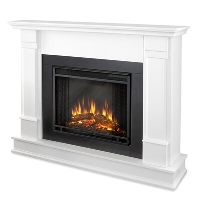 Real Flame 48-in W White Fan-forced Electric Fireplace Lowes.com | Lowe's
