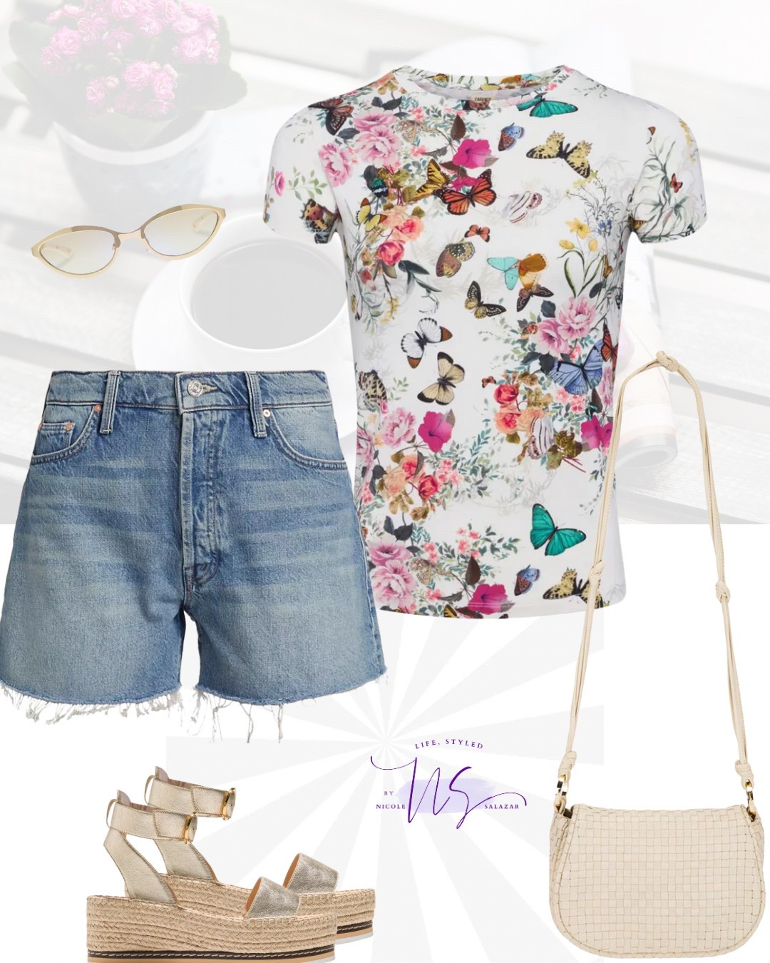 Casual, cute, and ready for sunshine!
I’m loving this easy weekend look — a floral + butterfly tee, denim cutoffs, comfy espadrille platforms, and a woven crossbody for all the warm weather adventures.
Linked everything for you on my LTK!
#SpringStyle #WeekendOutfit #LTKSpring #LTKStyle #CasualChic

#LTKSeasonal #LTKStyleTip