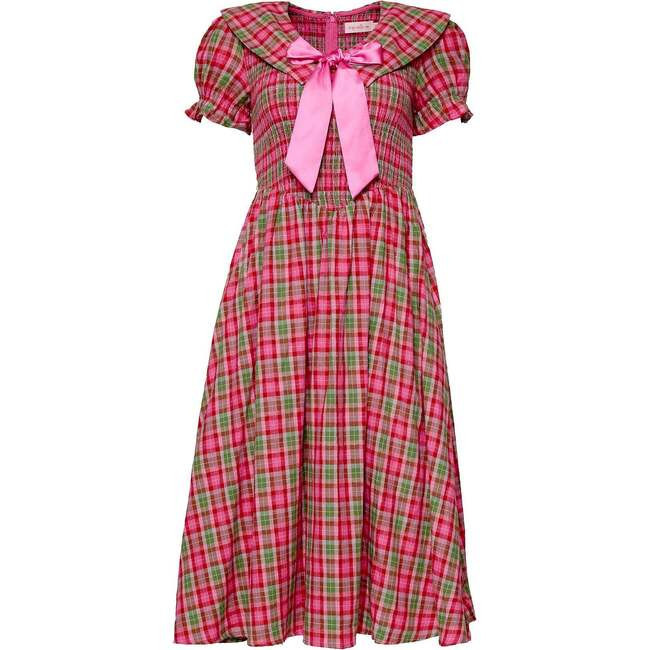 Ivy City Co | Alice Dress in Rosewood Tartan (Multicolor, Size Large) | Maisonette | Maisonette