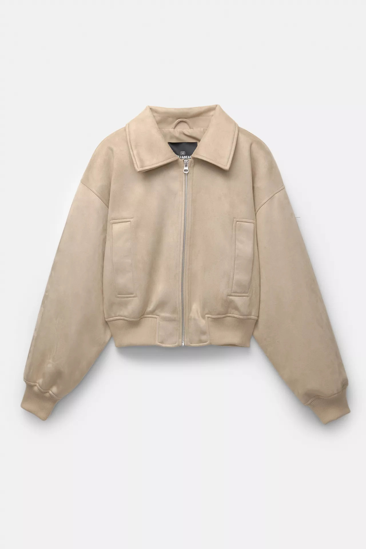Faux suede bomber jacket | PULL and BEAR UK