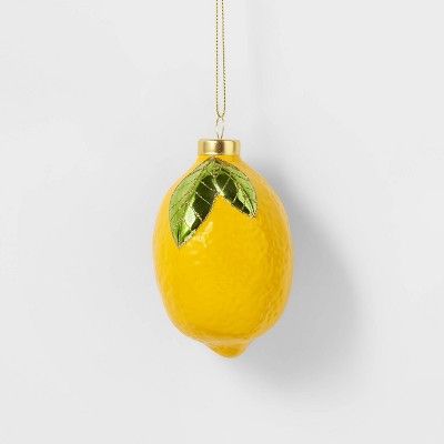 Lemon Christmas Tree Ornament Yellow - Wondershop™ | Target