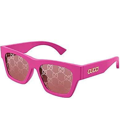 Gucci Women's Gucci Miami 52mm Square Sunglasses - Shiny Fuchsia | Dillard's