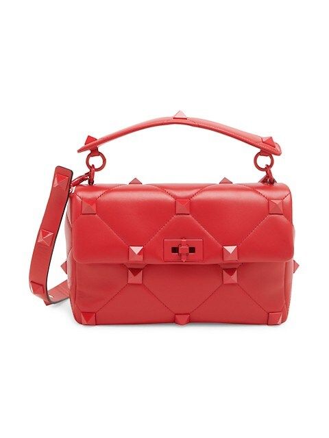 Roman Stud Medium Leather Shoulder Bag | Saks Fifth Avenue