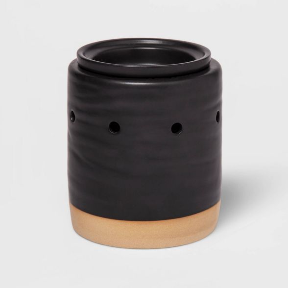 5.2" x 4.7" Stoneware Matte Glaze Wax Warmer Black - Threshold™ | Target