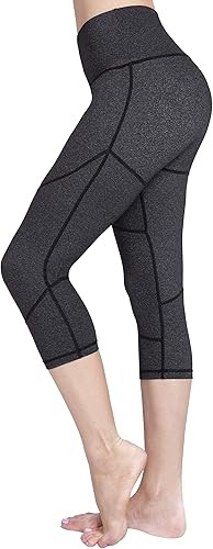 RAYPOSE Womens Yoga Running Capris Leggings Workout Pants Tummy Control High Waisted Sports Gym F... | Amazon (US)