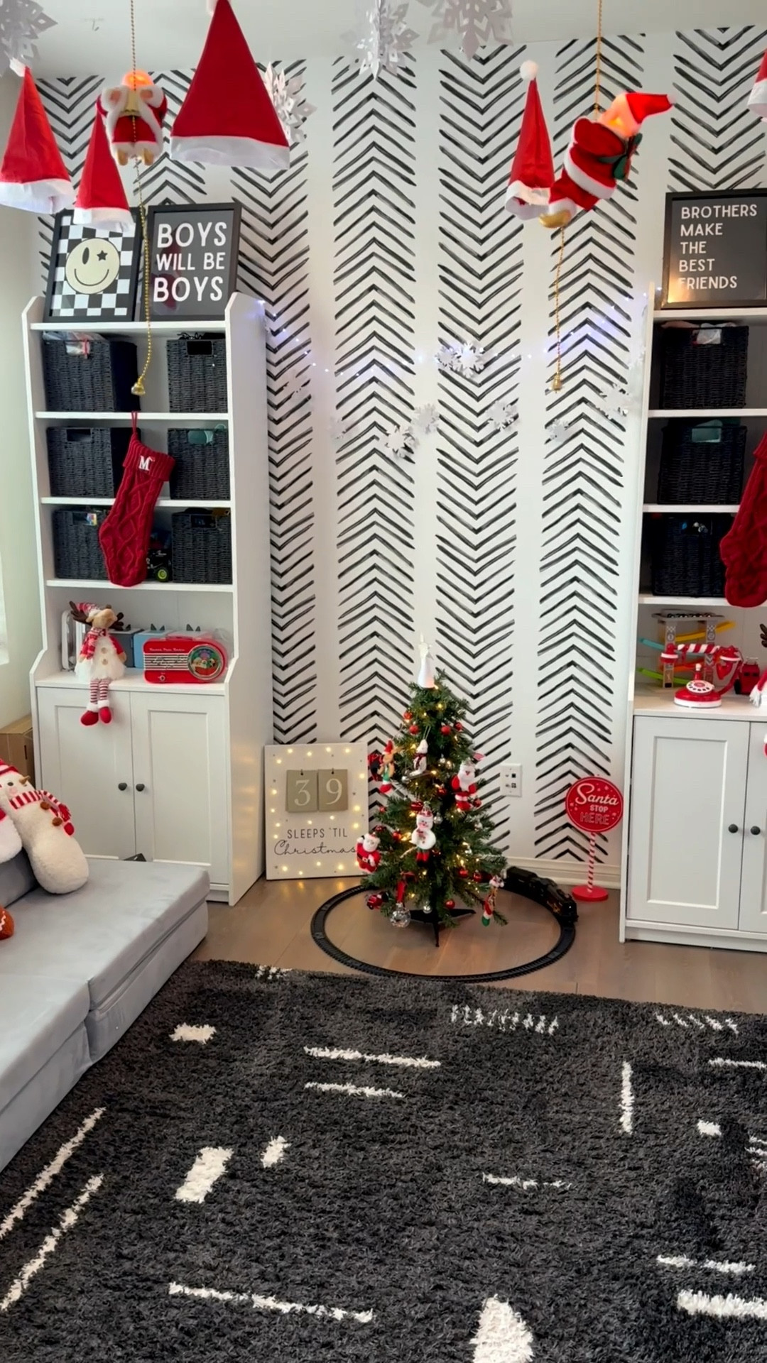 Christmas playroom for the kids ❤️🎄🎅🏻
I love seeing their excitement 😍 my favorite room in the house! 

Amazon, Target, Christmas decorations, Christmas decor for kids, Christmas playroom, kids Christmas tree, Christmas train, Christmas books, letters to santa, Christmas phone, Christmas radio, Christmas countdown, initial stockings, string lights 

#LTKHoliday #LTKKids #LTKSeasonal