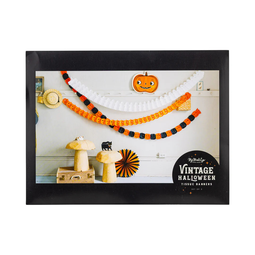 Halloween Tissue Garland | My Mind's Eye