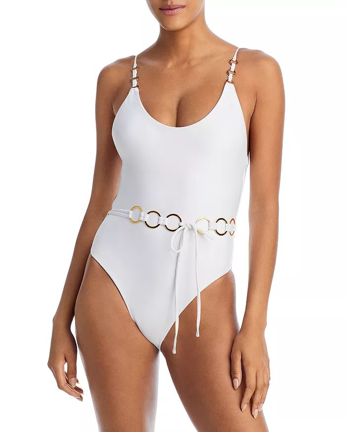Link Belted One Piece Swimsuit - 100% Exclusive | Bloomingdale's (US)