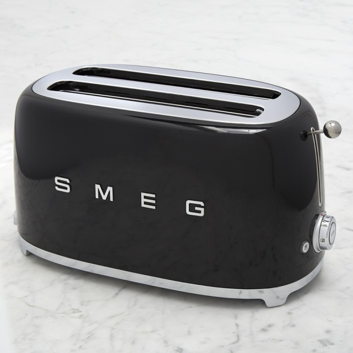 Smeg 4-Slice Toaster, Black | Williams-Sonoma